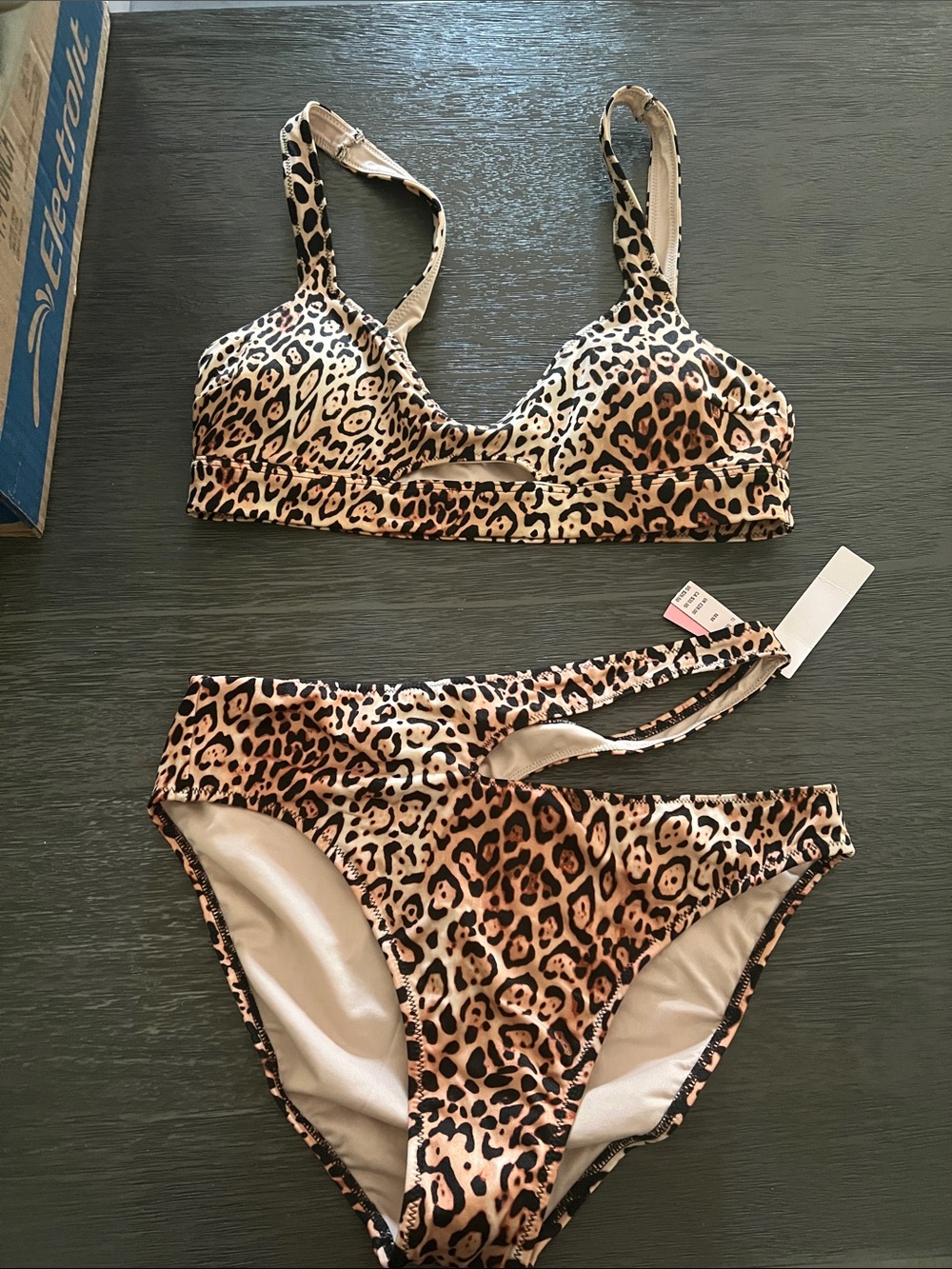 Victoria secret Leopard Print Two-Piece Bikini Set - Tan & Black